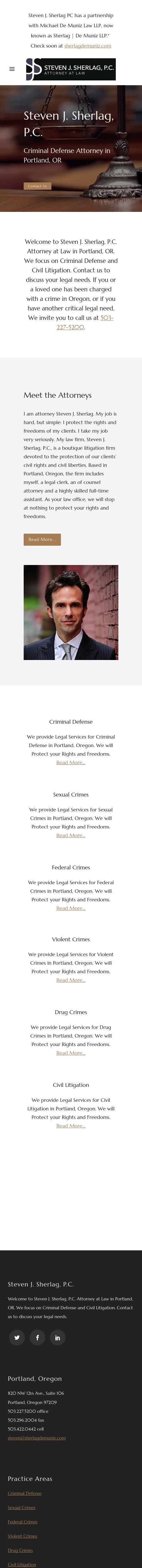 Steven J. Sherlag, P.C. - Portland OR Lawyers