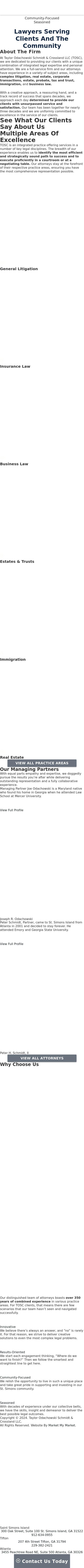 Taylor, Odachowski, Schmidt & Crossland, LLC - St. Simons Island GA Lawyers