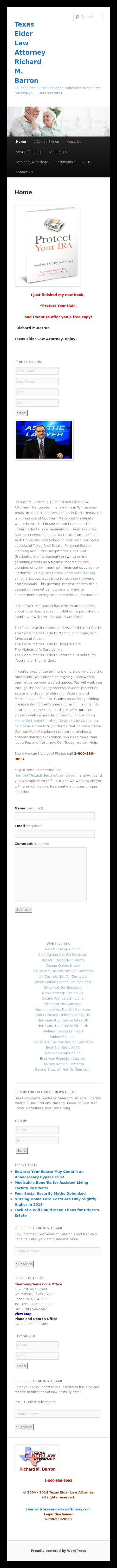 Texas Elder Law Attorney, Richard M. Barron - Denton TX Lawyers