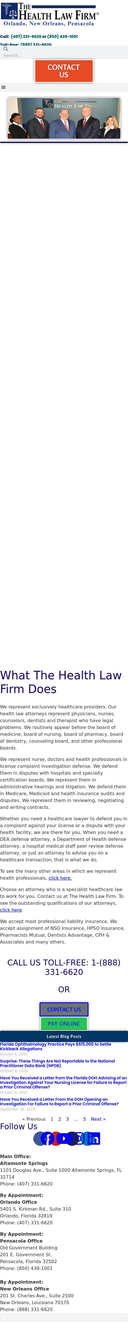 The Health Law Firm - Altamonte Springs FL Lawyers