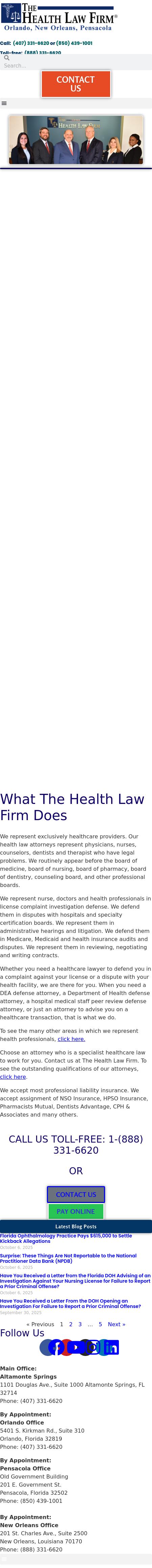 The Health Law Firm - Orlando FL Lawyers