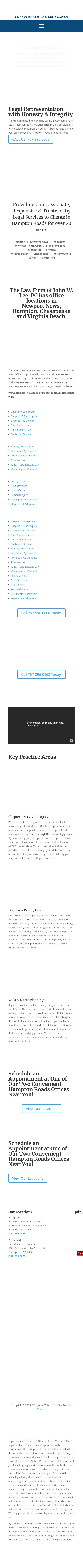 The Law Firm of John W. Lee, P.C. - Newport News VA Lawyers