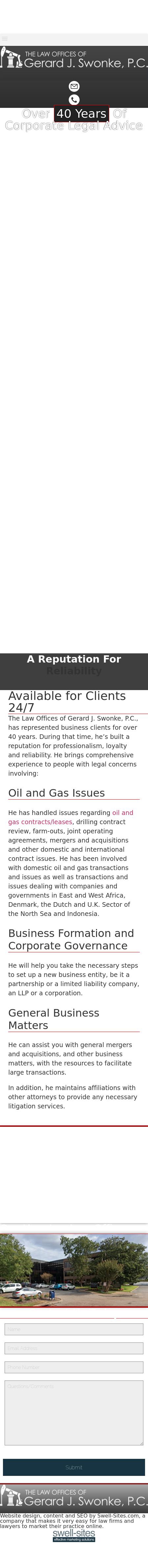 The Law Offices of Gerard J. Swonke, P.C. - Houston TX Lawyers