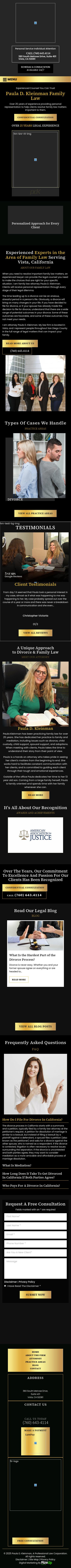 The Law Offices of Paula D. Kleinman - Vista CA Lawyers