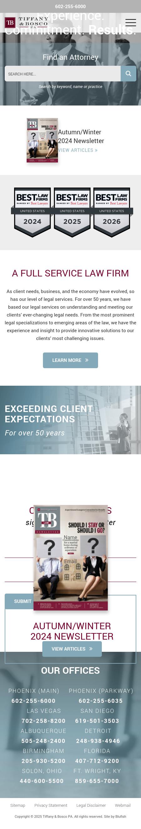 Tiffany & Bosco, P.A. - Phoenix AZ Lawyers