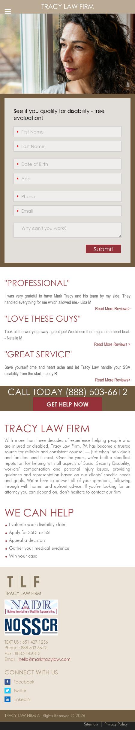 Tracy Law Firm - St. Paul MN Lawyers