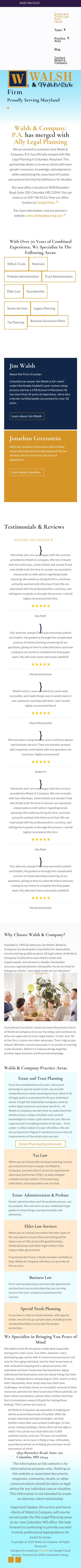 Walsh & Company, P.A. - Columbia MD Lawyers
