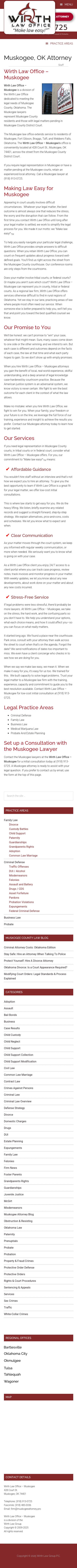 Wirth Law Office - Muskogee Attorney - Muskogee OK Lawyers