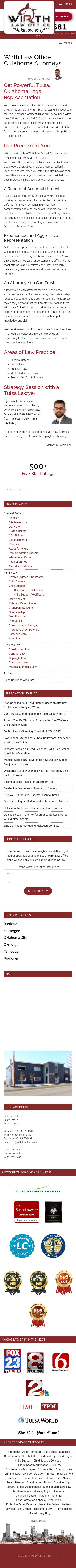 Wirth Law Office - Tulsa Attorneys - Tulsa OK Lawyers
