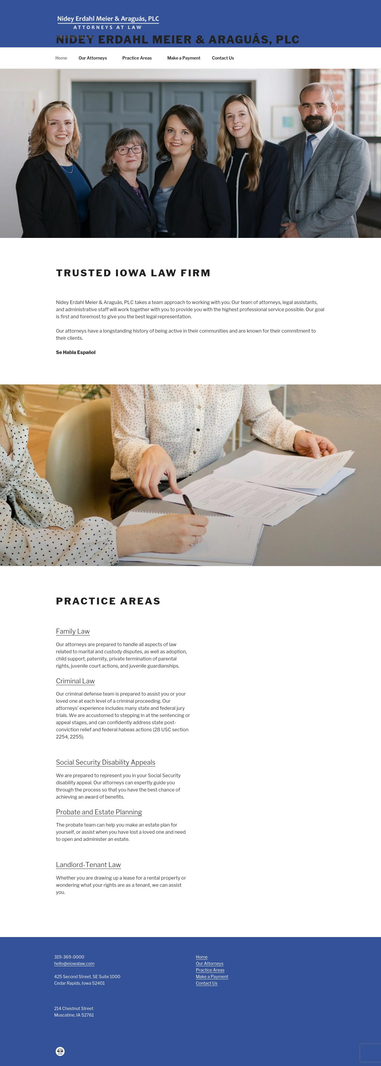 Nidey, Erdahl, Tindal & Fisher, PLC - Cedar Rapids IA Lawyers