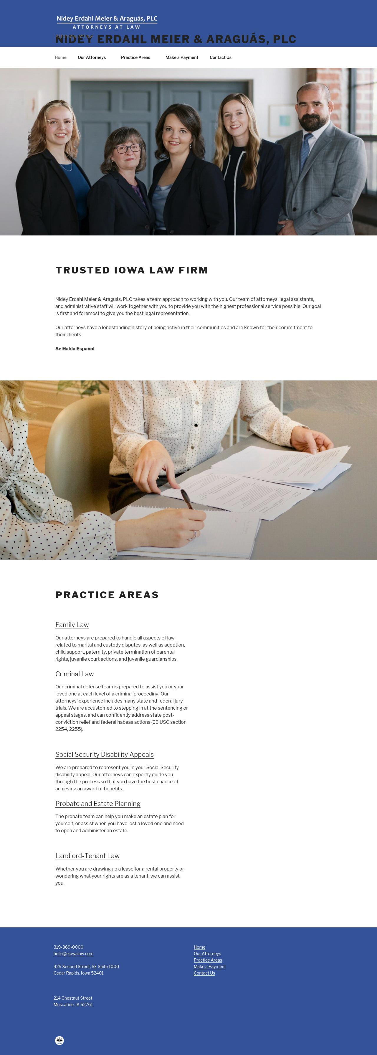 Nidey, Erdahl, Tindal & Fisher, PLC - Muscatine IA Lawyers