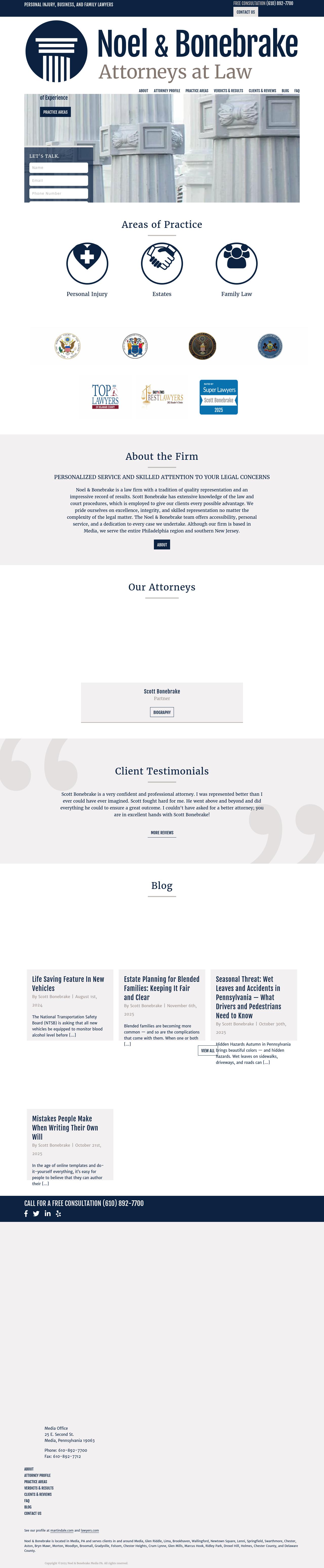 Noel and Bonebrake, Attorneys at Law - Media PA Lawyers