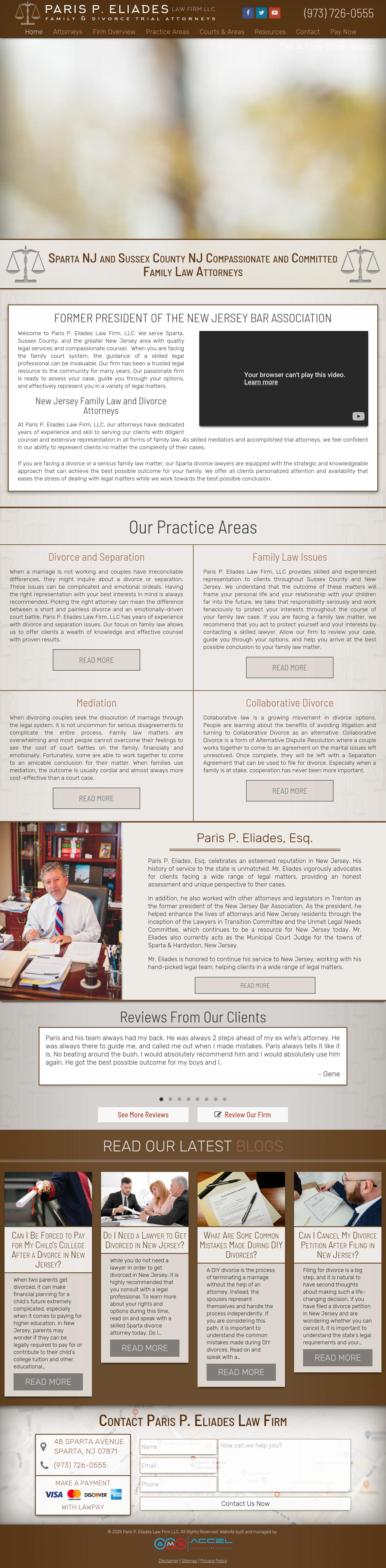 Paris P. Eliades Law Firm LLC - Sparta NJ Lawyers