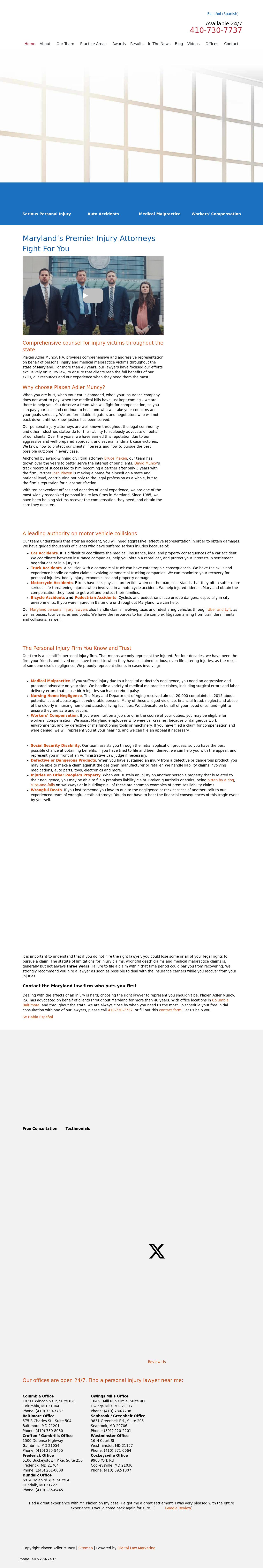 Plaxen & Adler PA - Gambrills MD Lawyers