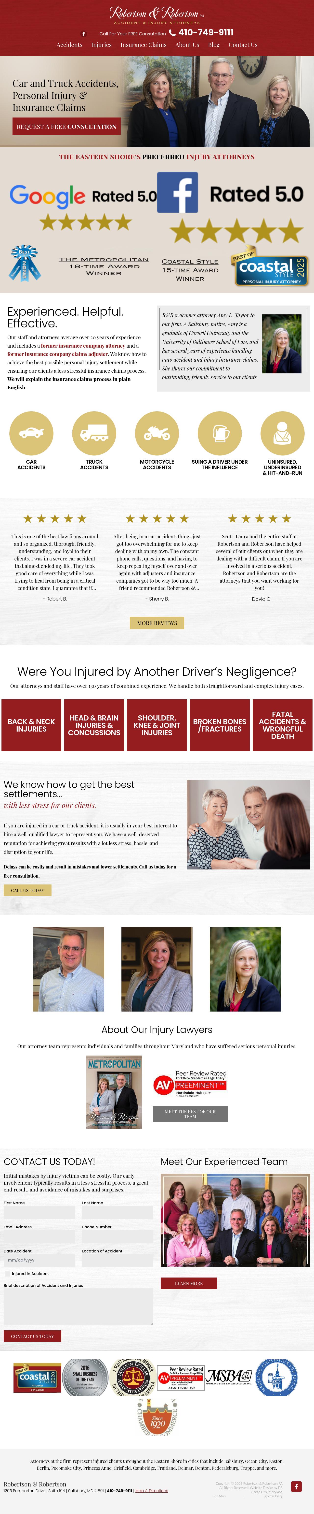 Robertson & Robertson, P.A. - Salisbury MD Lawyers