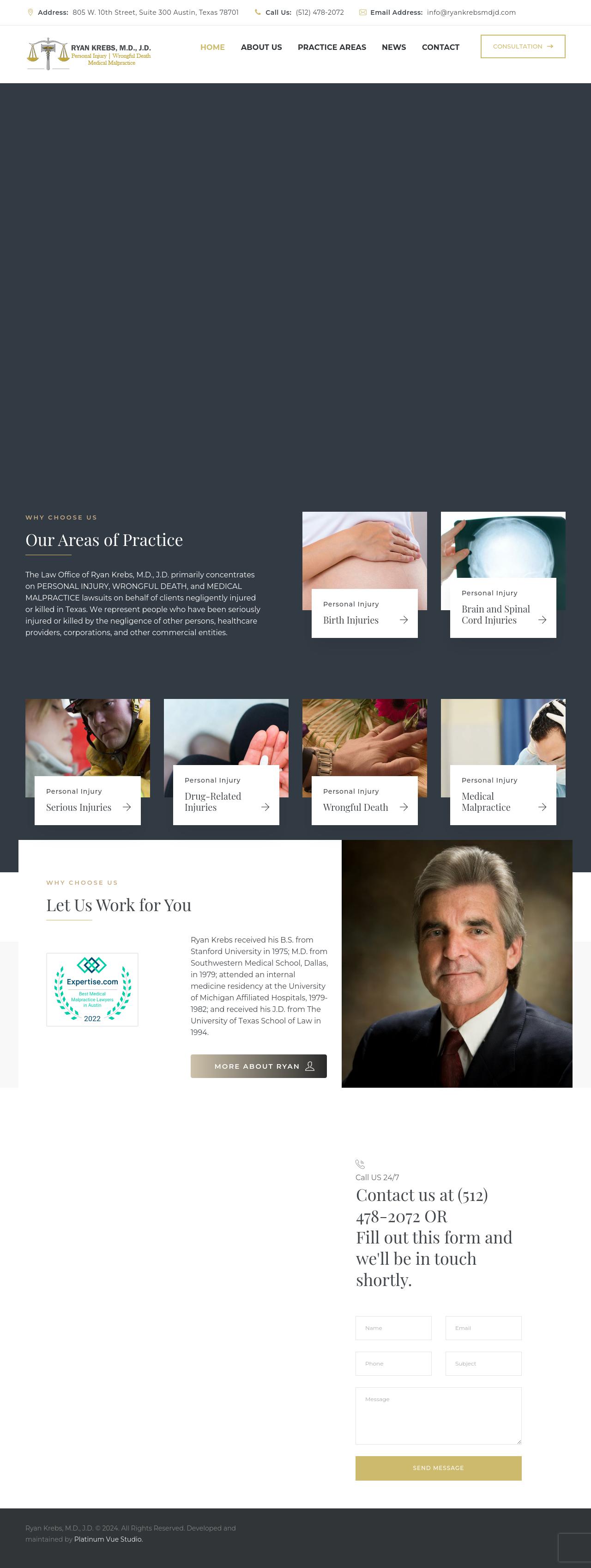 Ryan Krebs, M.D., J.D. - Austin TX Lawyers