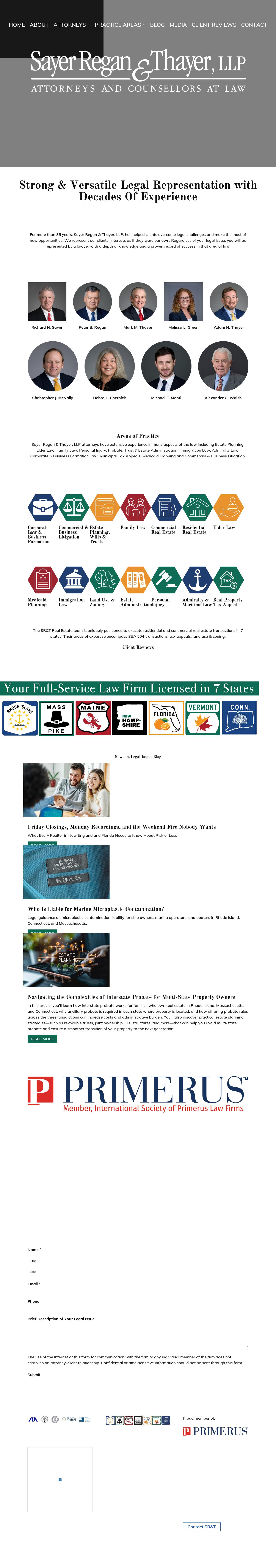 Sayer Regan & Thayer, LLP - Wakefield RI Lawyers