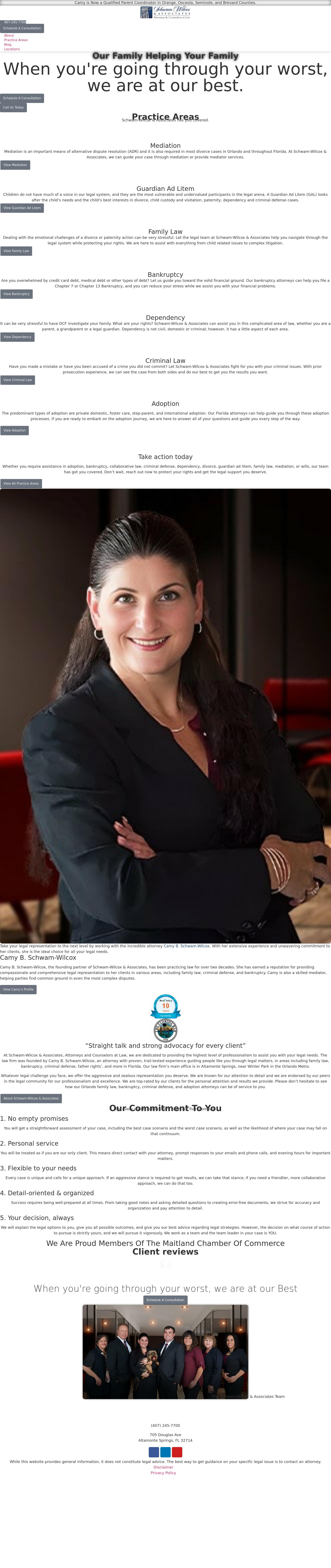 Schwam-Wilcox & Associates, Attorneys and Counselors at Law - Sebring FL Lawyers