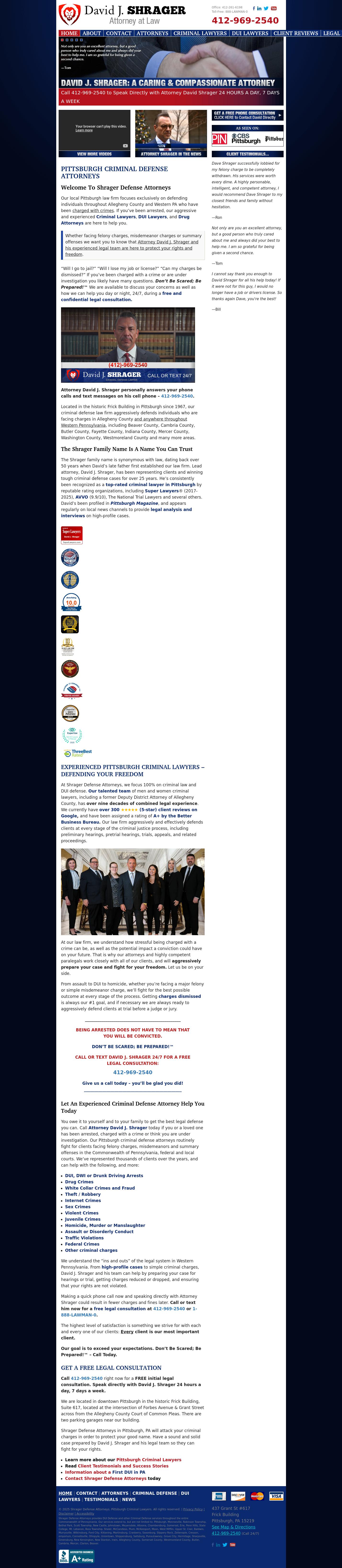 Shrager Defense Attorneys - Pittsburgh PA Lawyers