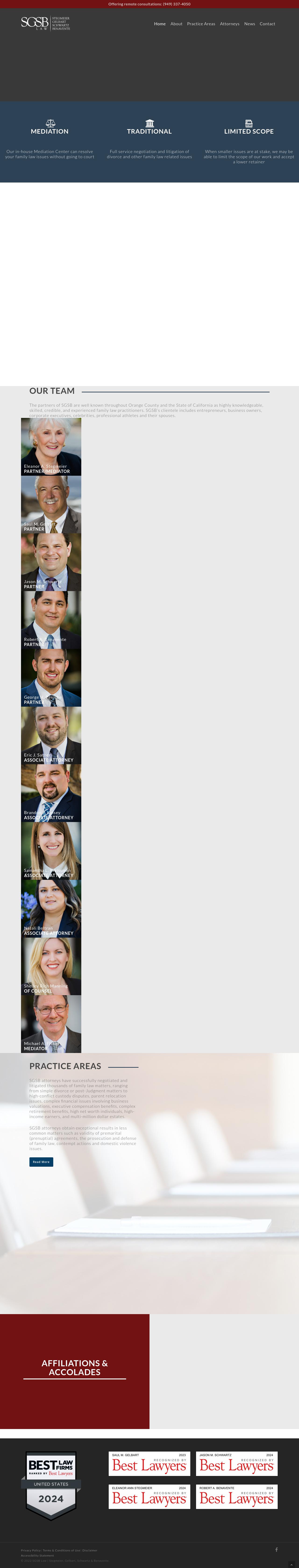 Stegmeier, Gelbart, Schwartz & Benavente, LLP - Newport Beach CA Lawyers