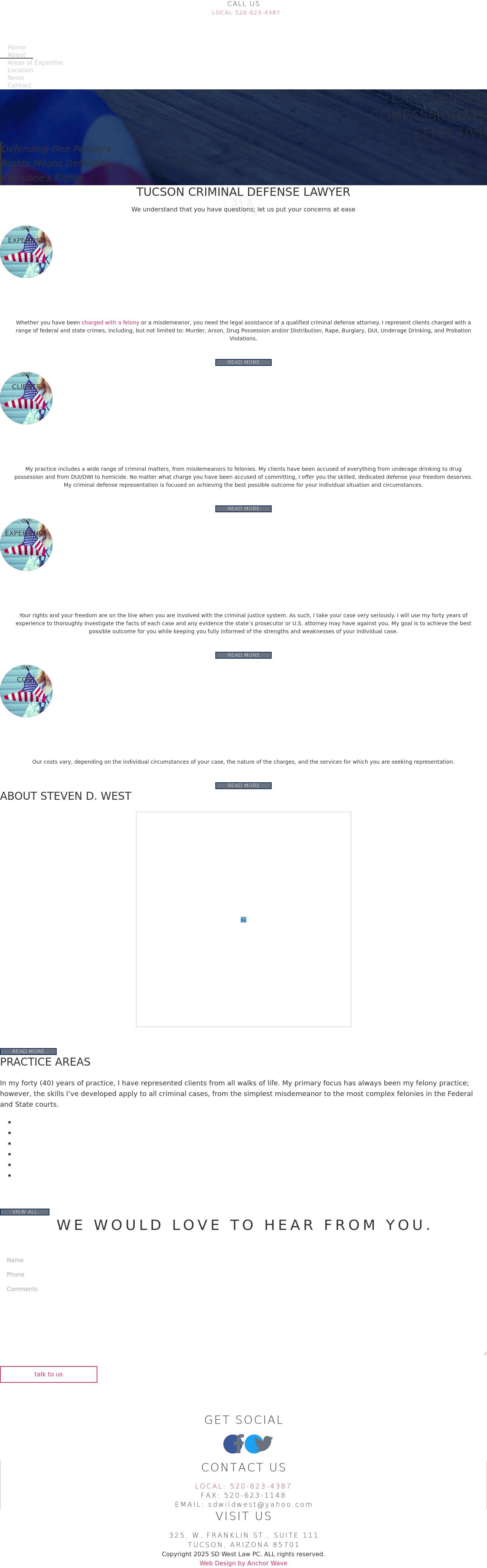 Steven D. West, Attorney at Law - Tucson AZ Lawyers