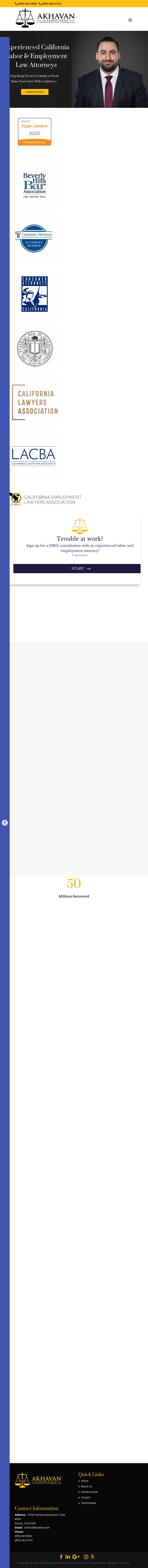 AKHAVAN & ASSOCIATES: A Professional Law Corporation - Van Nuys CA Lawyers