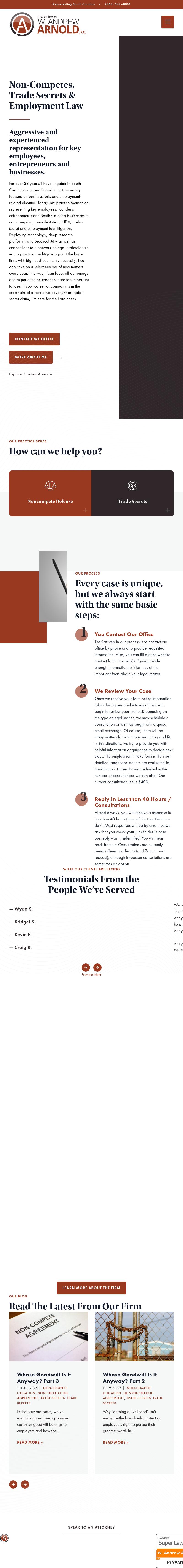 Andy Arnold, Attorney at Law - Greenville SC Lawyers