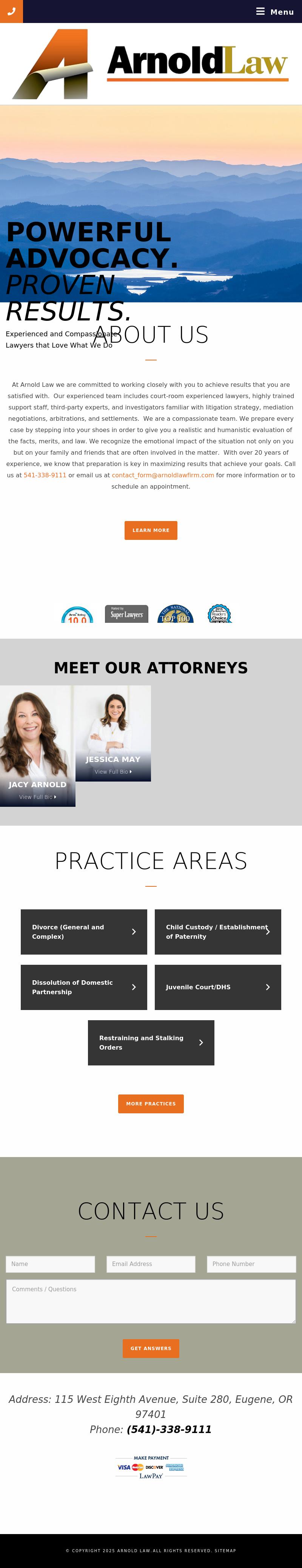 Arnold Law - Eugene OR Lawyers