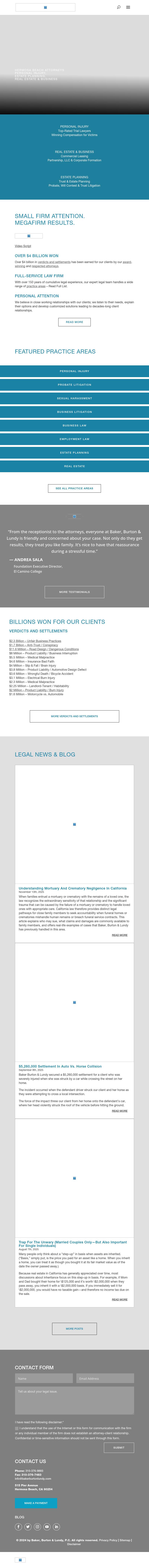 Baker, Burton & Lundy - Hermosa Beach CA Lawyers