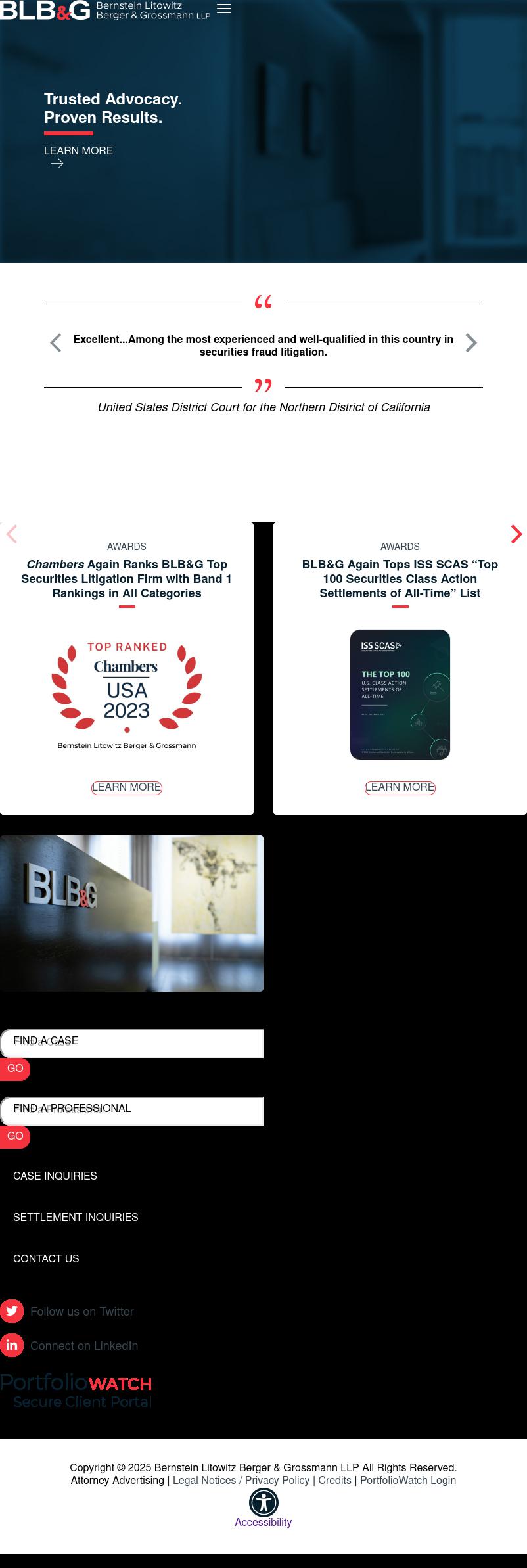 Bernstein Litowitz Berger & Grossmann LLP - New York NY Lawyers