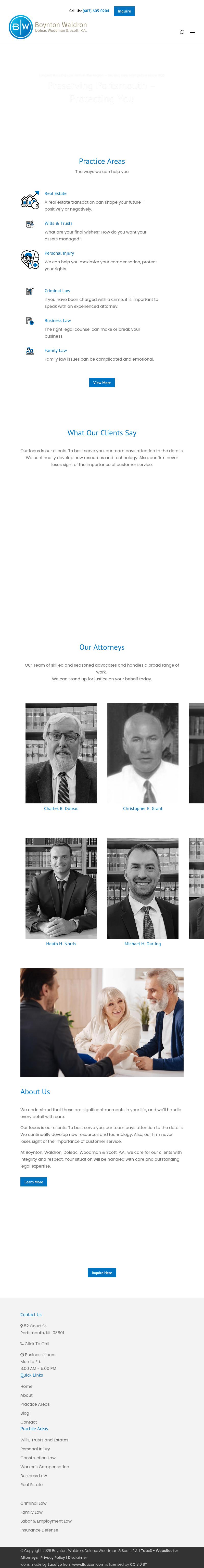 Boynton, Waldron, Doleac, Woodman & Scott, P.A. - Portsmouth NH Lawyers