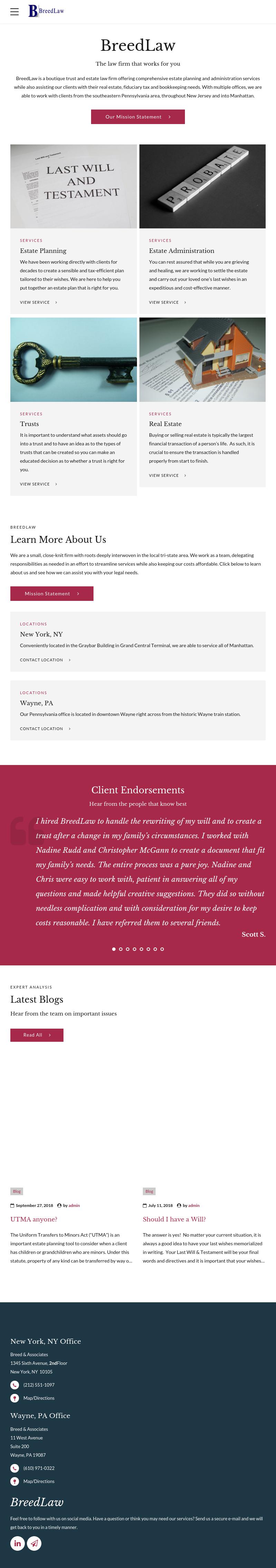 Breed & Associates - New York NY Lawyers