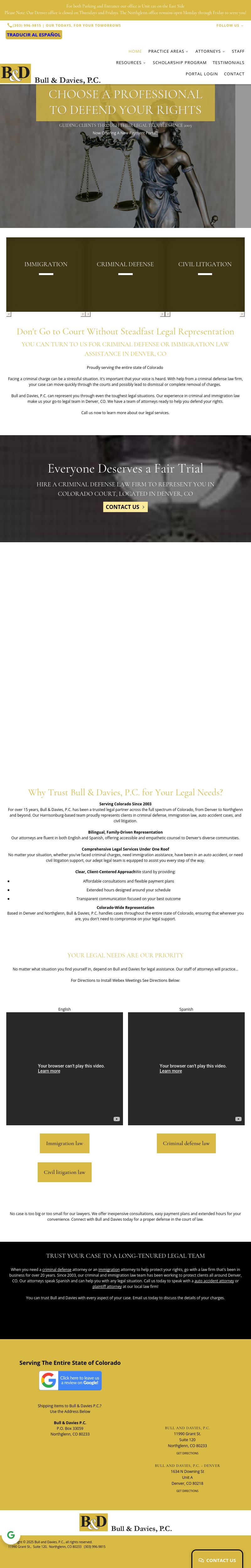 Bull & Davies, P.C. - Denver CO Lawyers