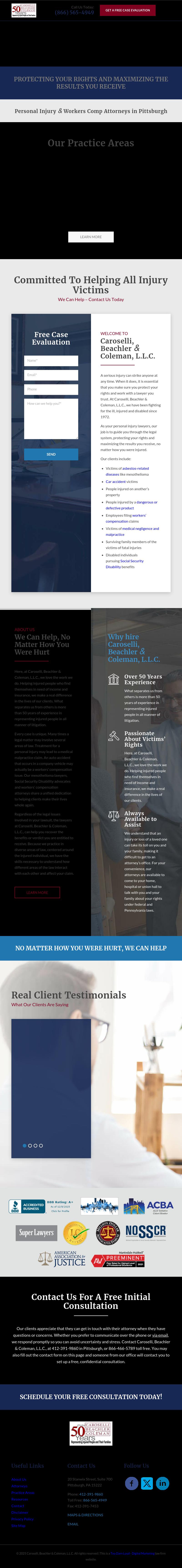 Caroselli, Beachler, McTiernan & Coleman - Pittsburgh PA Lawyers