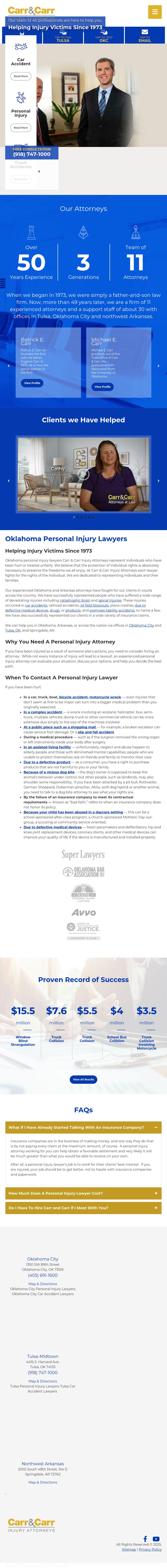 Carr & Carr, Attorneys at Law - Oklahoma City OK Lawyers