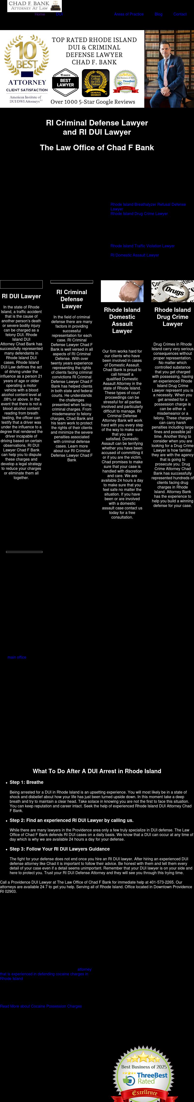 The Law Office of Chad F Bank - Providence RI Lawyers