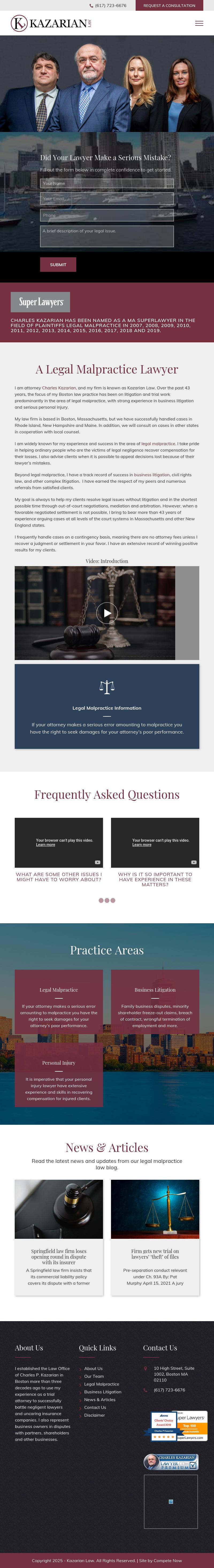 Charles P. Kazarian, Esq. - Boston MA Lawyers