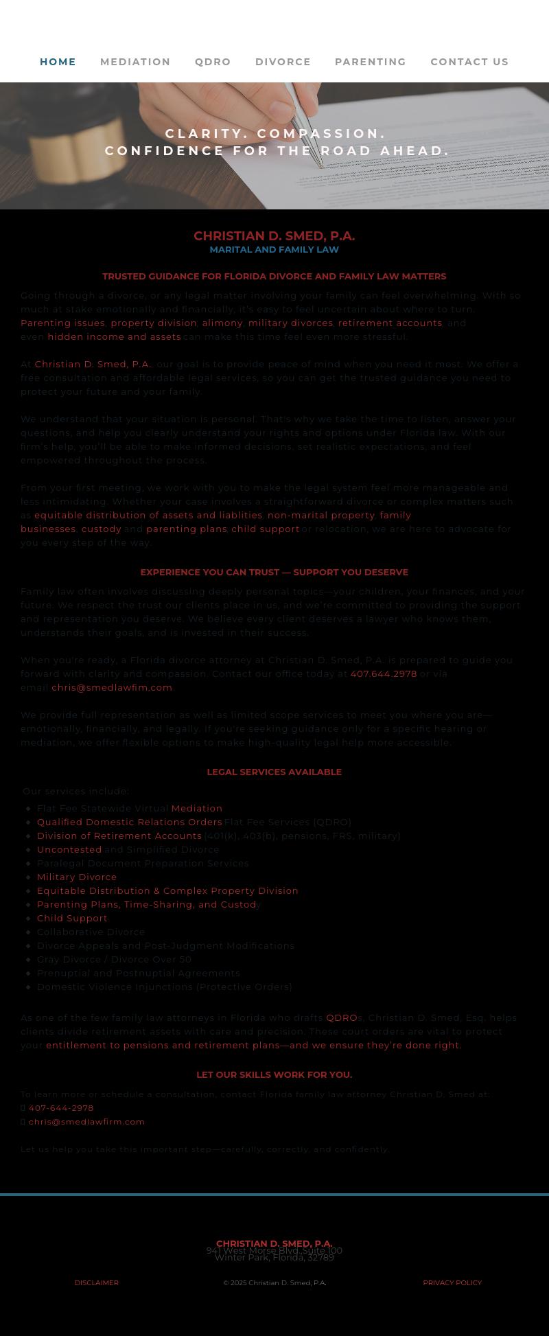 Christian D. Smed, P.A. - Winter Park FL Lawyers