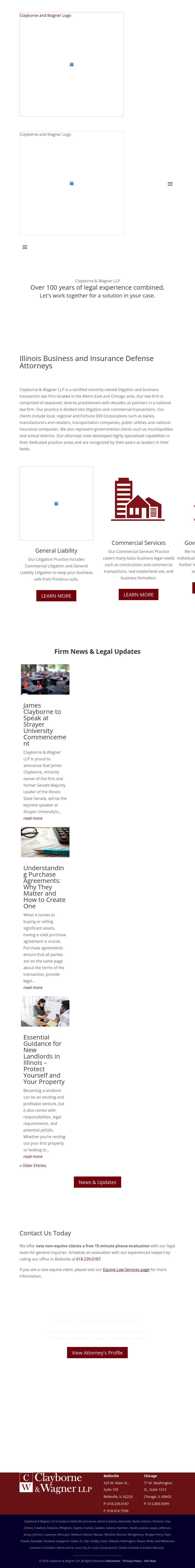 Clayborne, Sabo & Wagner LLP - Belleville IL Lawyers