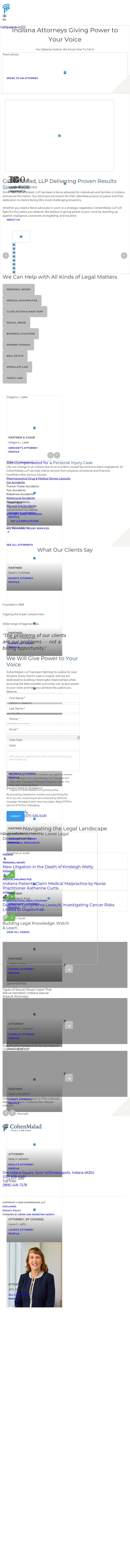 Cohen & Malad, LLP - Indianapolis IN Lawyers
