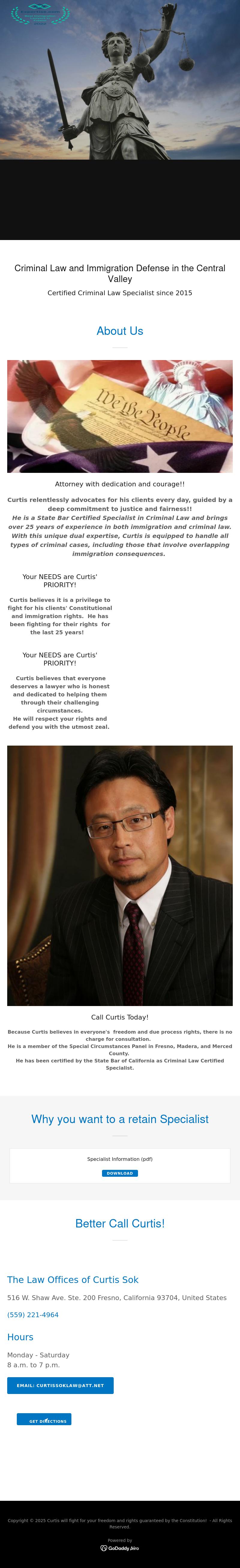 Curtis B. Sok, Attorney at Law - Fresno CA Lawyers