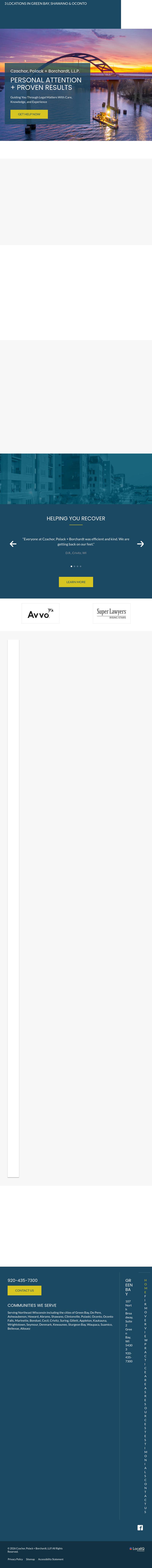 Czachor, Polack + Borchardt, LLP - Oconto WI Lawyers