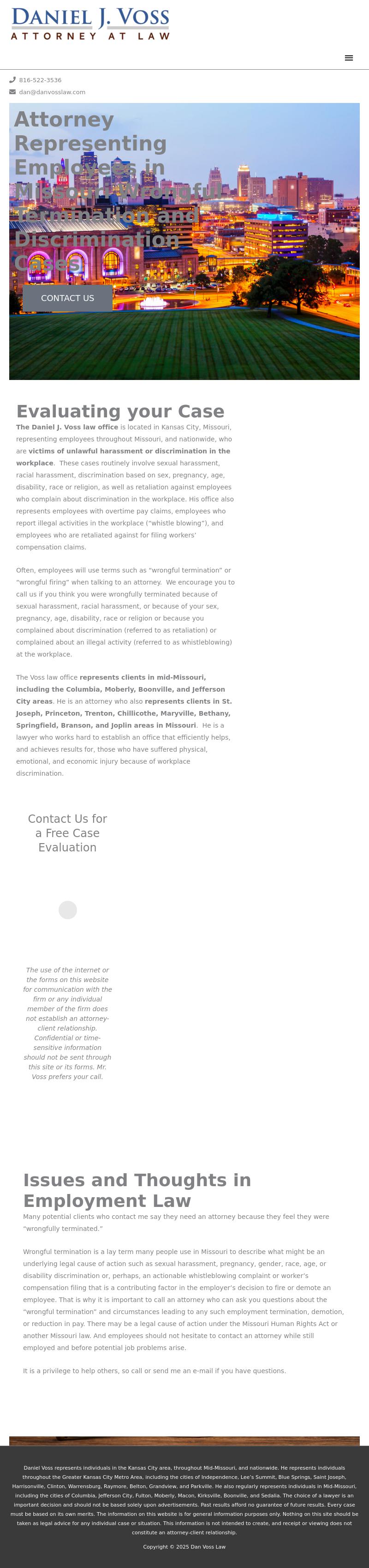 Daniel J. Voss - Kansas City MO Lawyers