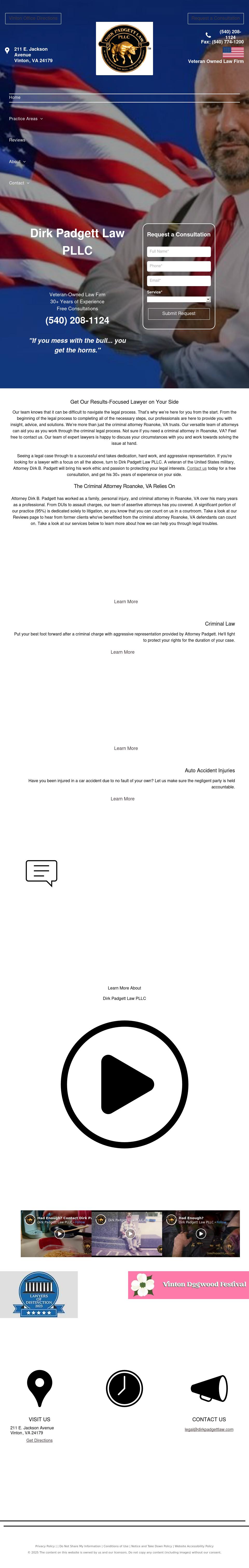 Dirk Padgett Law PLLC - Roanoke VA Lawyers