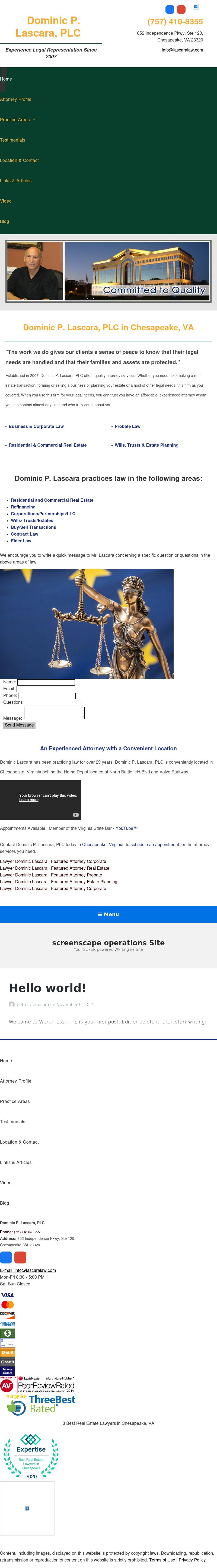 Dominic P. Lascara, PLC - Chesapeake VA Lawyers