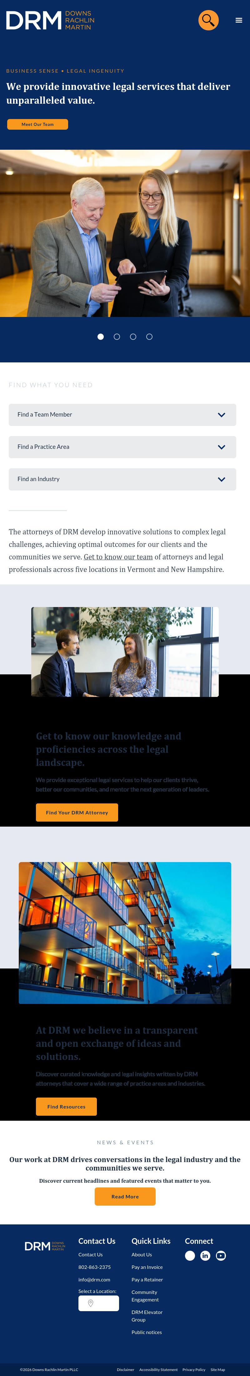 Downs Rachlin Martin PLLC - Burlington VT Lawyers