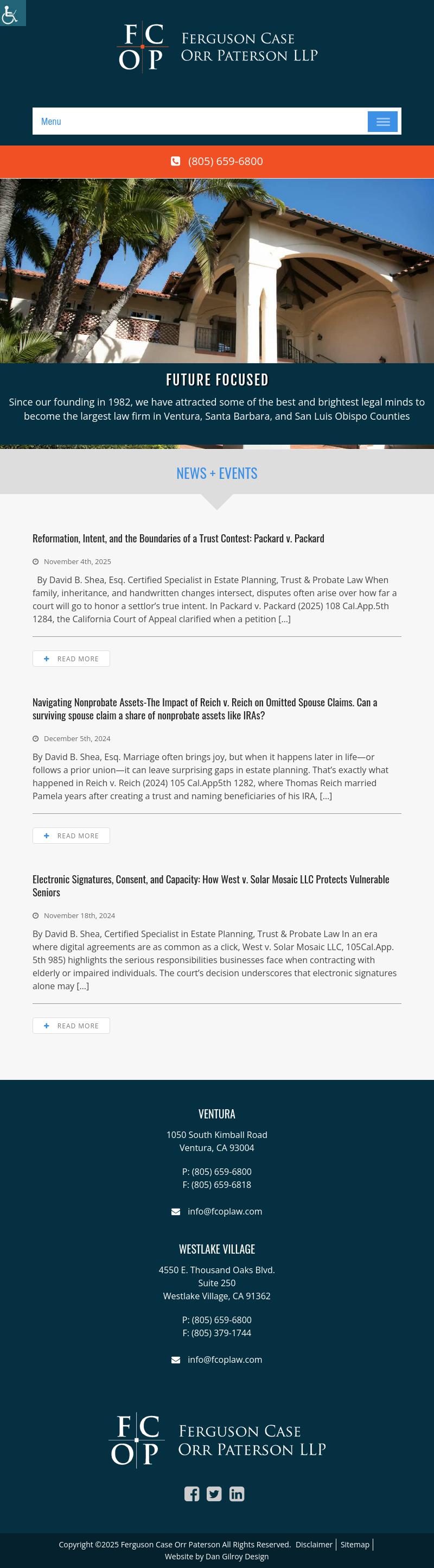 Ferguson Case Orr Paterson LLP - Ventura CA Lawyers