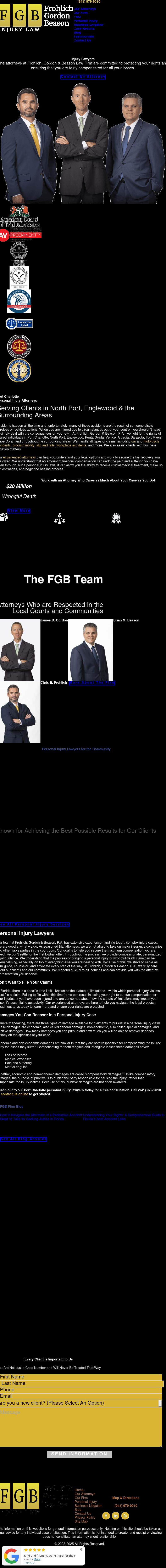 Frohlich, Gordon & Beason, P.A. - Port Charlotte FL Lawyers