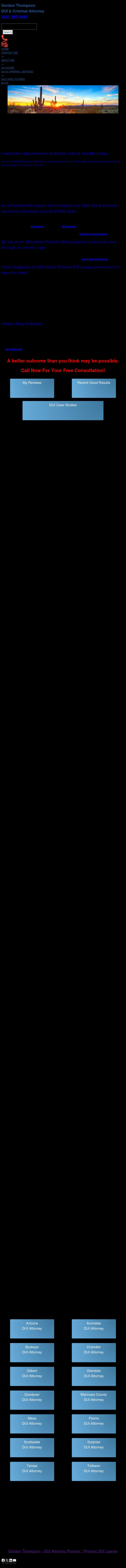 Gordon Thompson Attorney - Phoenix AZ Lawyers