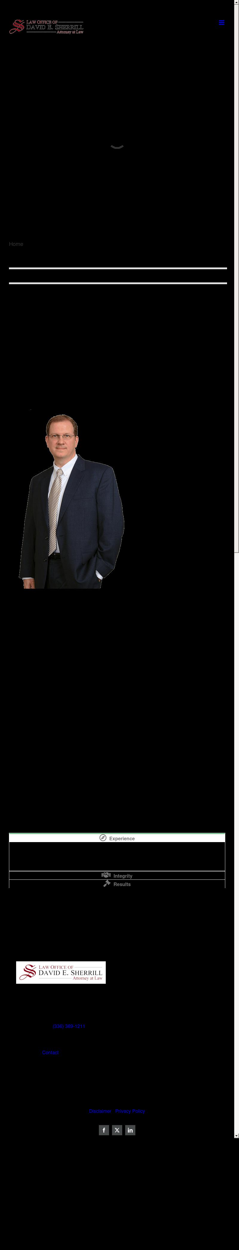Law Office of David E Sherrill - Greensboro NC Lawyers